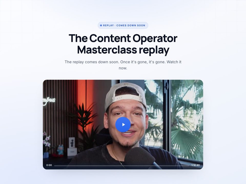 Replay + application preview