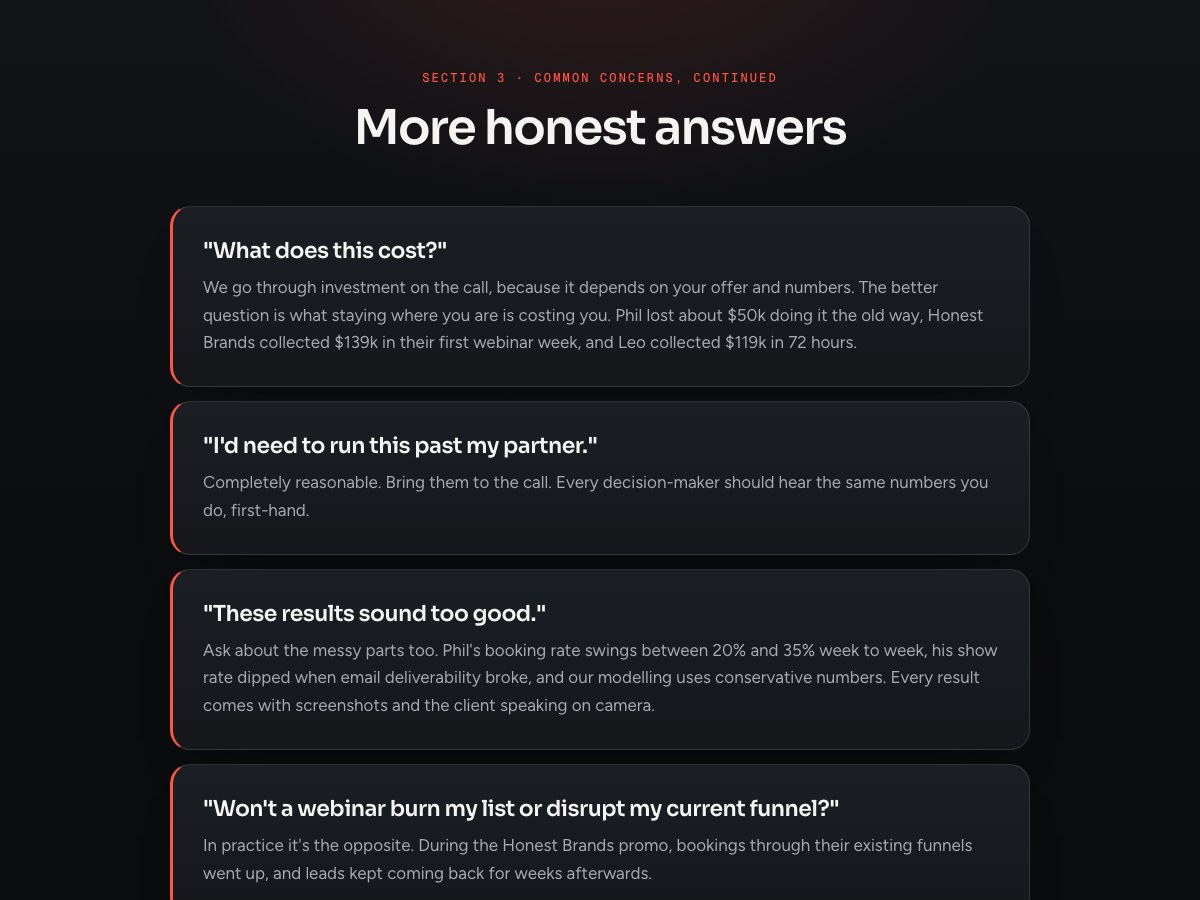 More honest answers preview