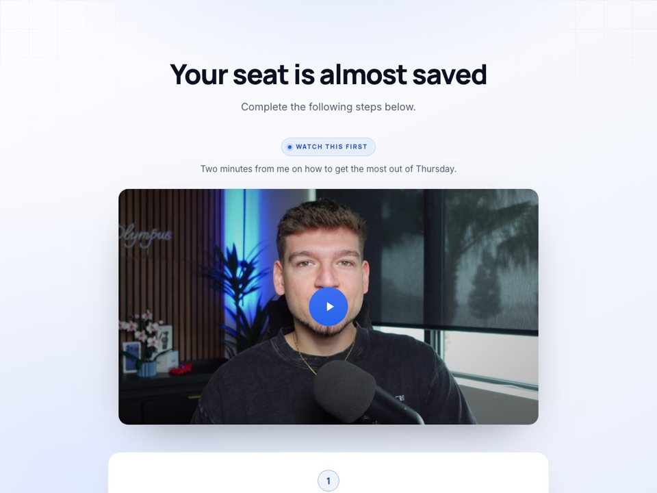 Thank-you page preview